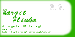 margit hlinka business card